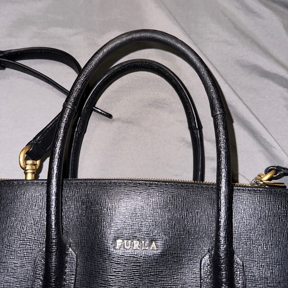 Furla | Black Grain Leather Bag - Picture 15 of 16